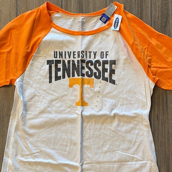 Champion Tops - Old Navy University of Tennessee Orange and White Raglan Tee